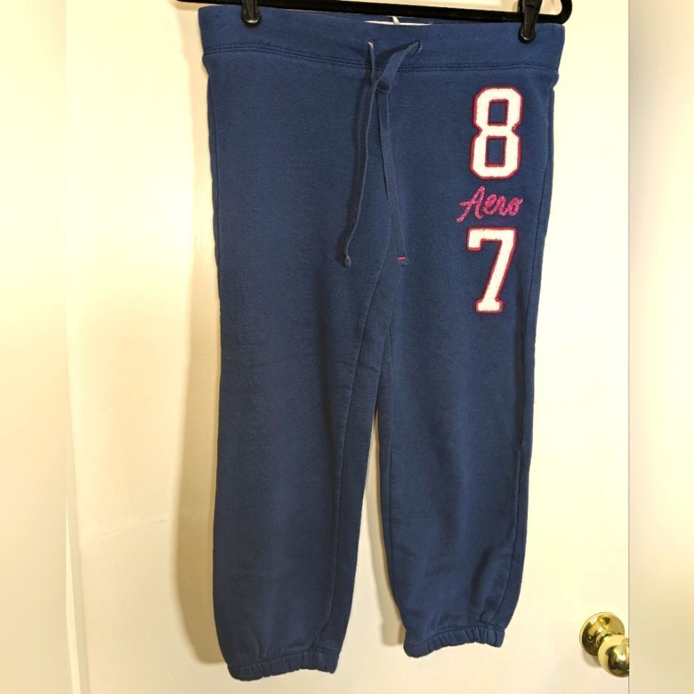 Aeropostale Ladies 87 Aero Blue Sweatpants Size Small Petite